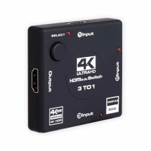 3 in 1 Out 4K HDMI Switch 4K@60Hz Ultra HD HDMI Switcher